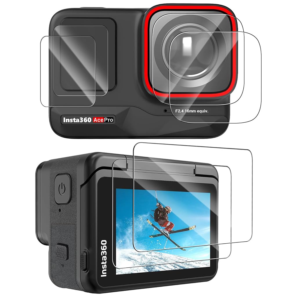 ZORBES Screen Protector for Insta360 Ace Pro, 3Pcs Tempered Glass Screen Protector & Lens Protector, 9H Hardness Ultra HD Lens Protector LCD Screen Protector for Insta360 Ace Pro, No Insta360 Ace Pro ZORBES Screen Protector for Insta360 Ace Pro, 3Pcs Tempered Glass Screen Protector & Lens Protector, 9H Hardness Ultra HD Lens Protector LCD Screen Protector for Insta360 Ace Pro, No Insta360 Ace Pro